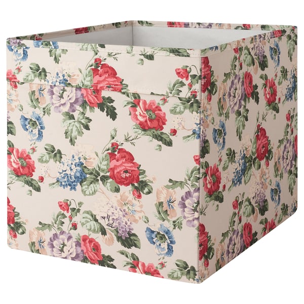 Drona Rangement Tissu Multicolore Fleur 33x38x33 Cm Ikea Drona Rangement Tissu Multicolore Fleur 33x38x33 Cm Ikea
