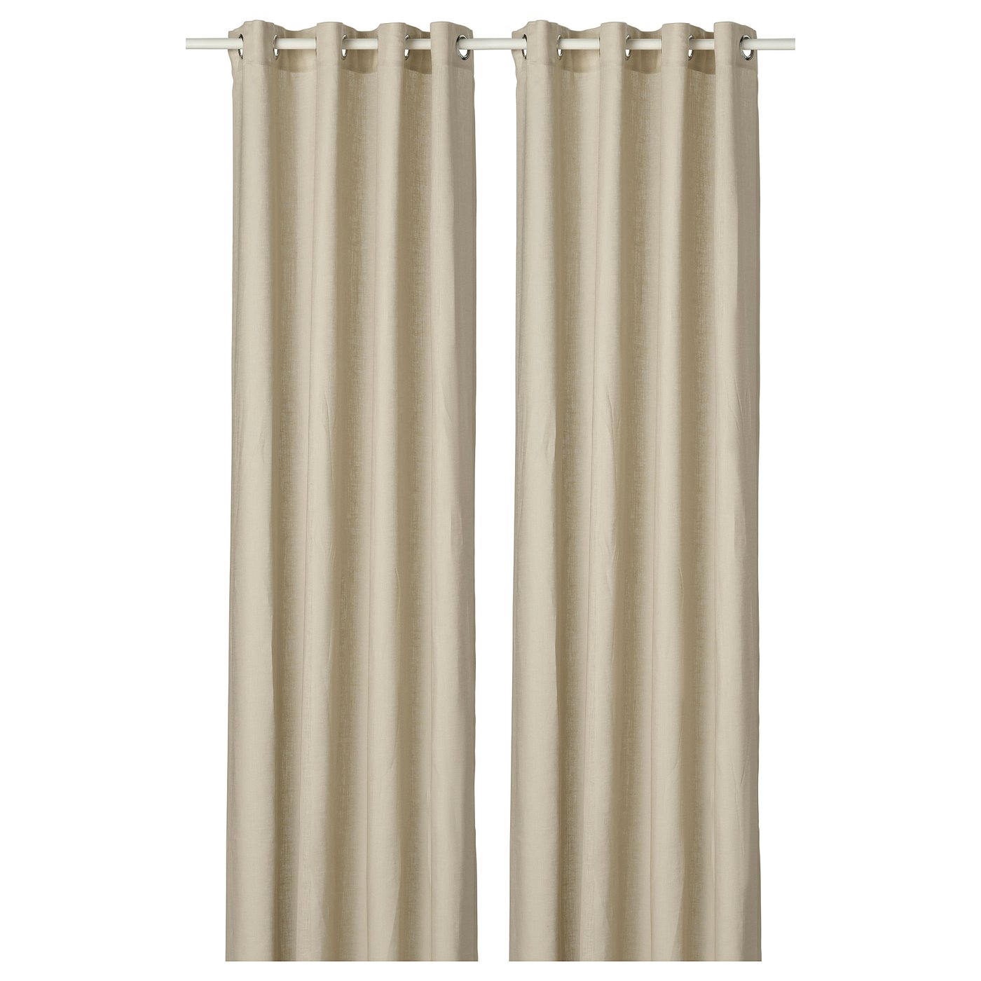 DYTÅG rideaux, 2 pièces, beige/avec oeillets, 145x250 cm - IKEA