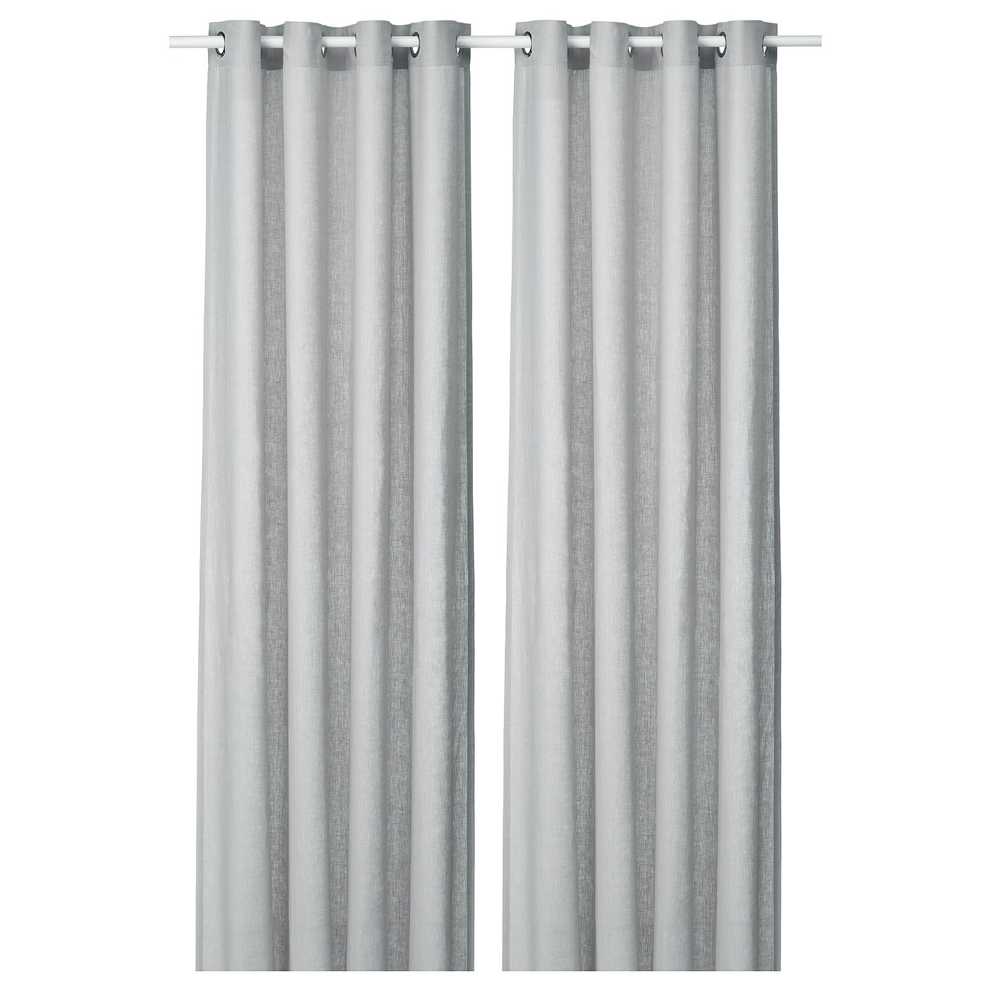 DYTÅG Rideaux, 2 pièces - gris clair avec oeillets 145x250 cm IKEA occasion