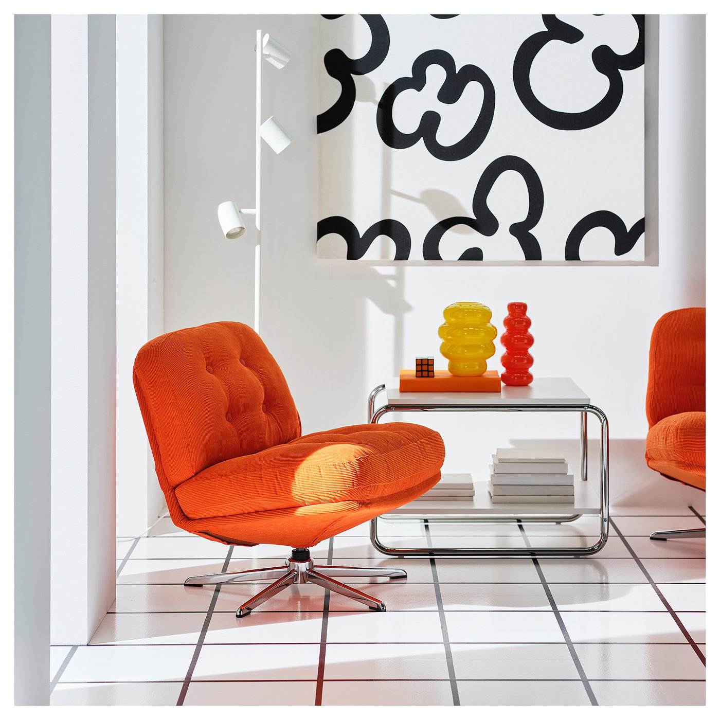 DYVLINGE siège pivotant, Kelinge orange - IKEA