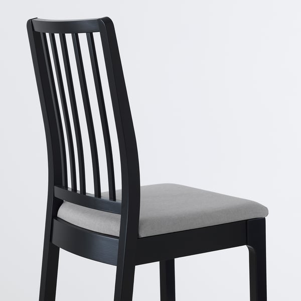 EKEDALEN Chaise noir, Orrsta gris clair IKEA