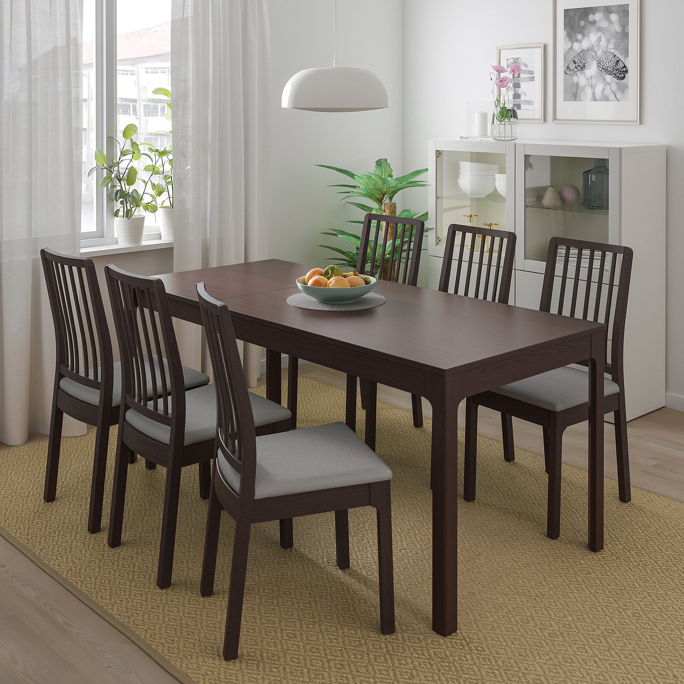 Ekedalen Table Extensible Brun Fonce 120 180x80 Cm Ikea