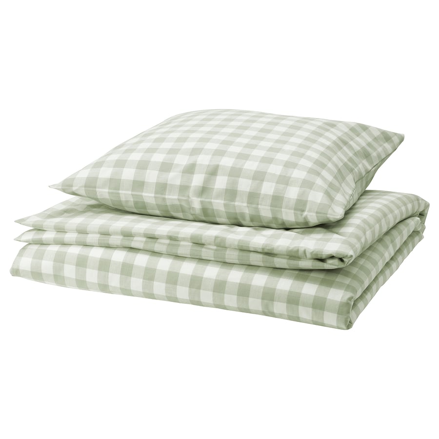 NATTJASMIN housse de couette et 1 taie, blanc, 150x200/65x65 cm