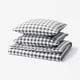 EKTANDVINGE Housse de couette et 2 taies, anthracite blanc/carreaux, 240x220/65x65 cm
