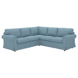 EKTORP Housse canapé d'angle, 4 places, Naggen bleu gris