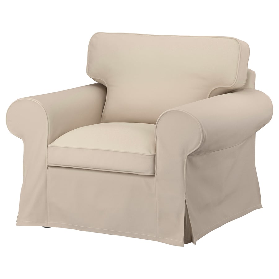 EKTORP Housse pour fauteuil, Hallarp beige IKEA