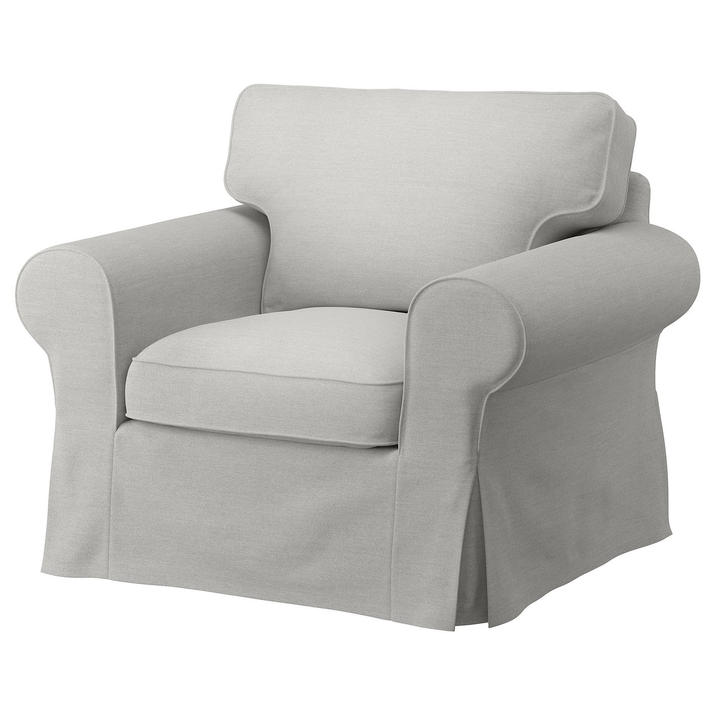 Housses de canapé fabriquées sur mesure compatibles avec IKEA Ektorp - Velours vert clair Ektorp Ottoman