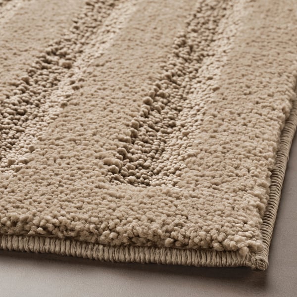 emten tapis de bain beige fonce 50x80 cm materiau durable ikea