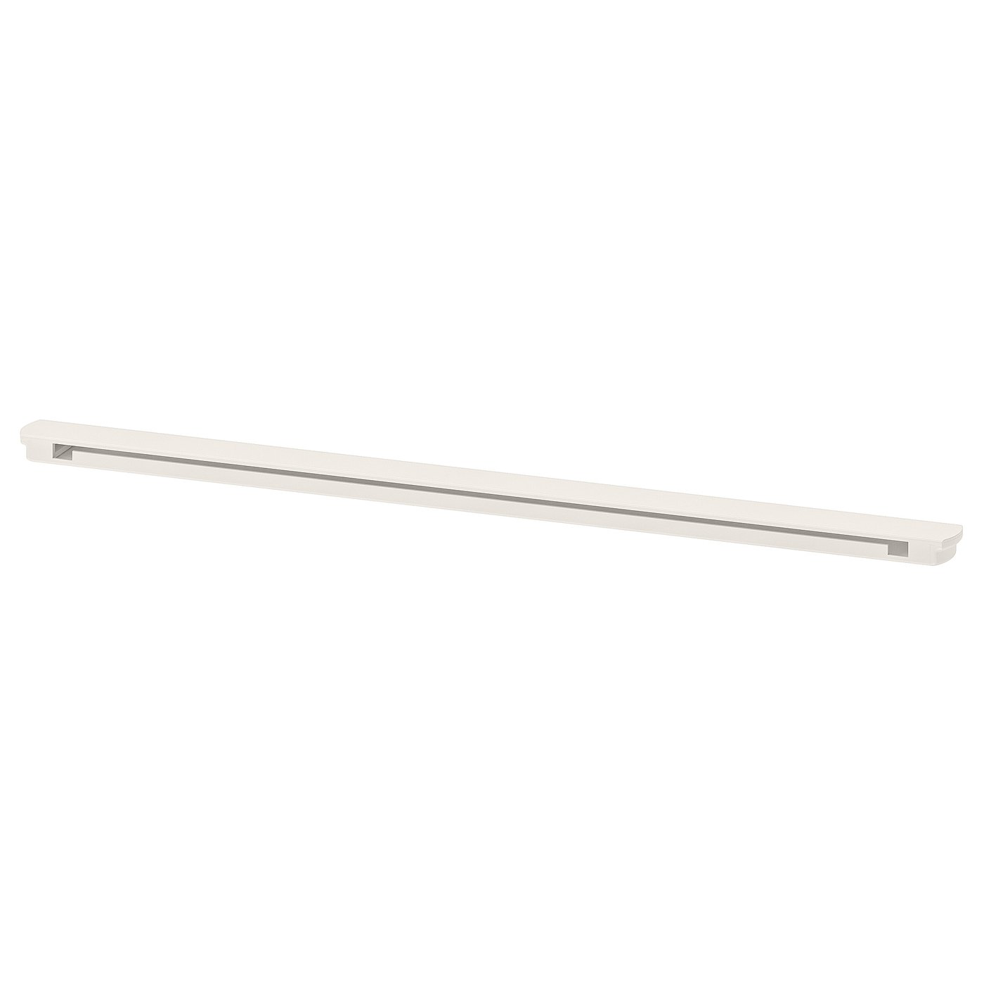 Barre De Suspension Avec Crochets Mobiles - Blanc - Pour Rangement Vestiaire, Placard, Salle De Bain