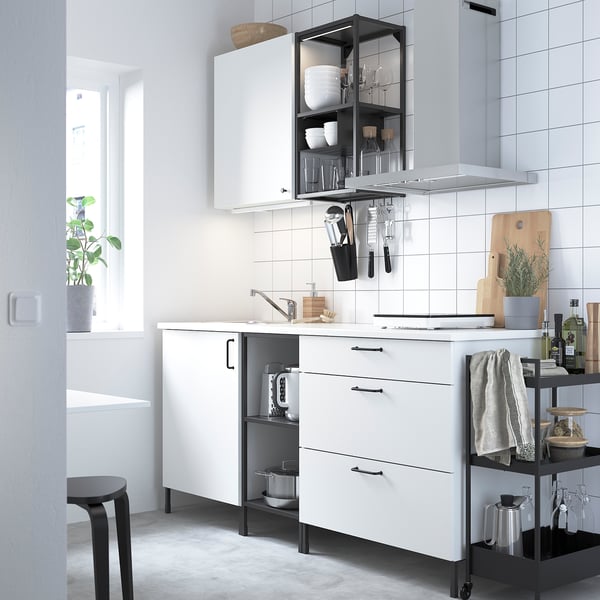 Enhet Cuisine Anthracite Blanc Ikea