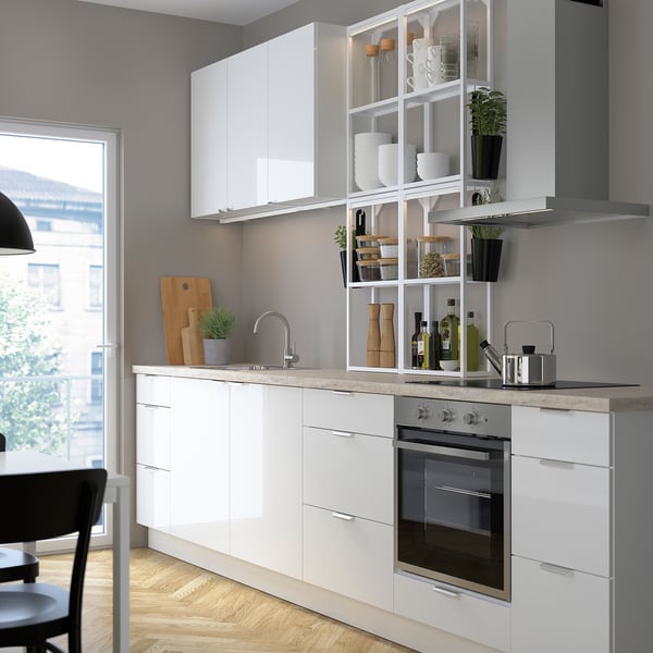 Enhet Cuisine Blanc Brillant Blanc Ikea