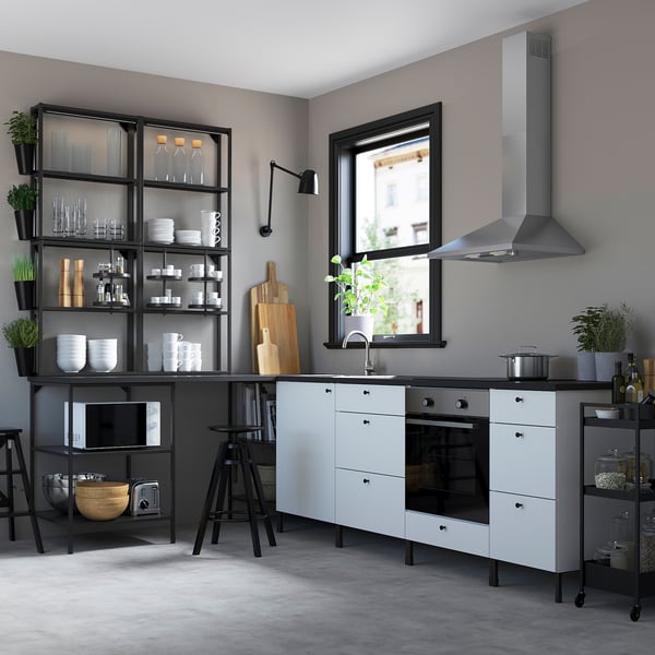 Enhet Cuisine D Angle Anthracite Blanc Ikea