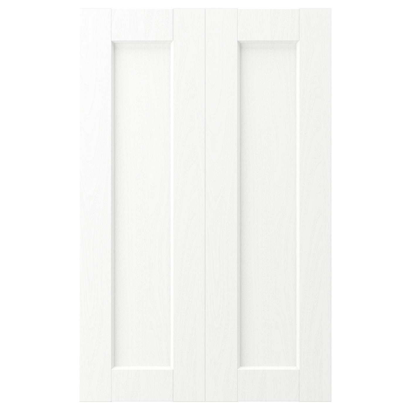ENKÖPING Porte élément bas d'angle, 2pcs - blanc effet bois 25x80 cm IKEA occasion