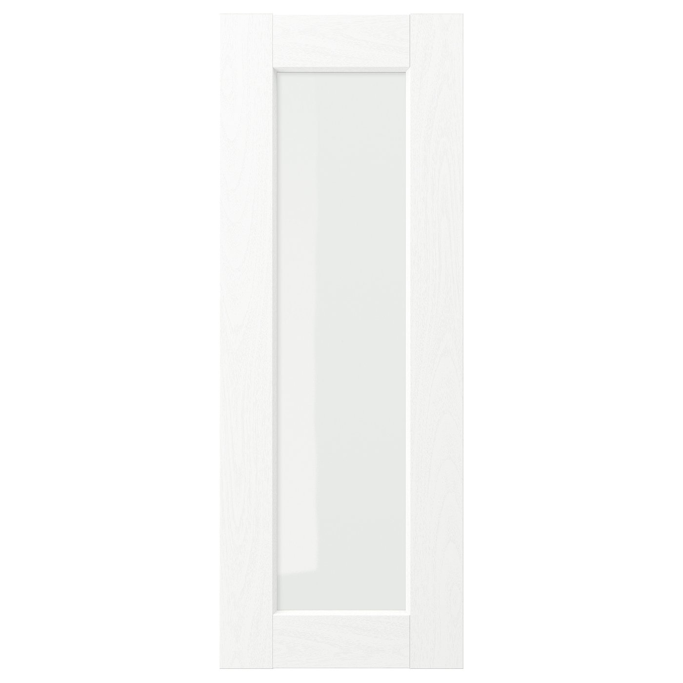ENKÖPING Porte vitrée - blanc effet bois 30x80 cm