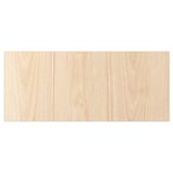 Un panneau en bois rectangulaire de couleur frêne clair de la série FÄNRIK. Il s’agit d’une surface en mélamine pour une durabilité et un nettoyage facile.