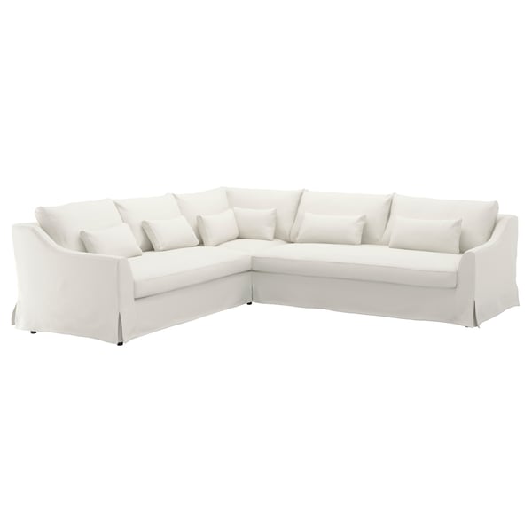 farlov canape d angle 5 places flodafors blanc ikea