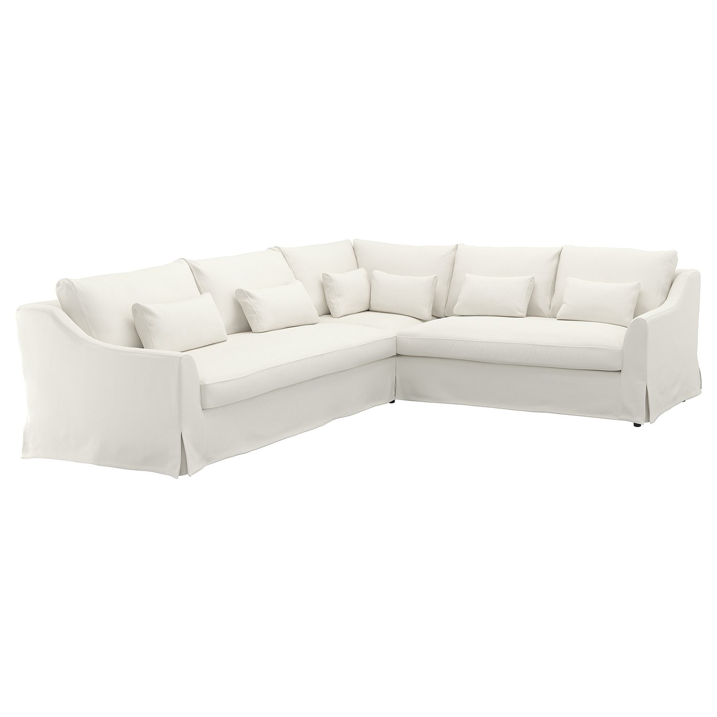 Farlov Housse Pour Canape D Angle 3 2 Pl Flodafors Blanc Ikea