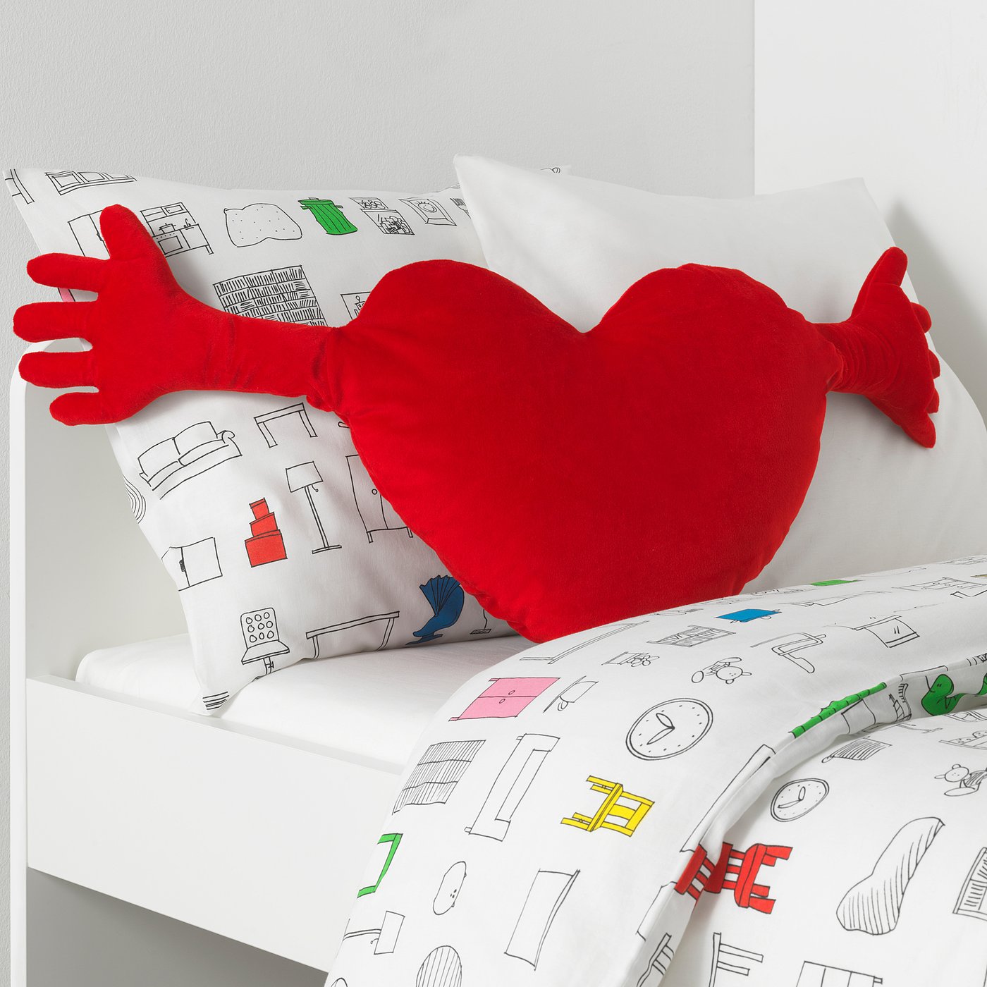 Coussin en forme de coeur ikea clearance