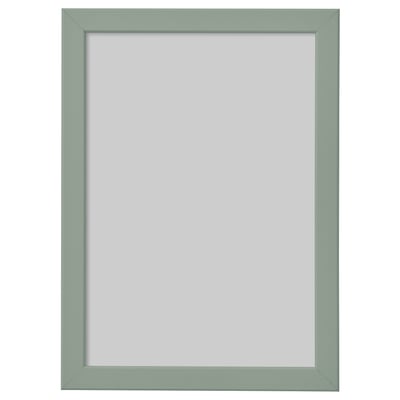 Cadre photo FISKBO vert, design rectangulaire simple avec des lignes douces.