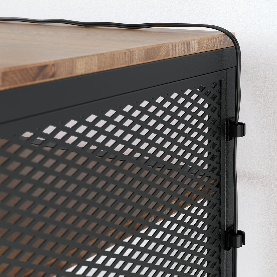 FJÄLLBO Table ordinateur portable, noir, 100x36 cm IKEA