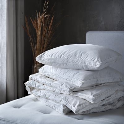 HULG Edredon Duvet?Couette Naturelle en Duvet d'oie Couette Plume?Couette  Tres Chaude? Duvet Couette Anti-Acariens (White,220x240cm-4kg)