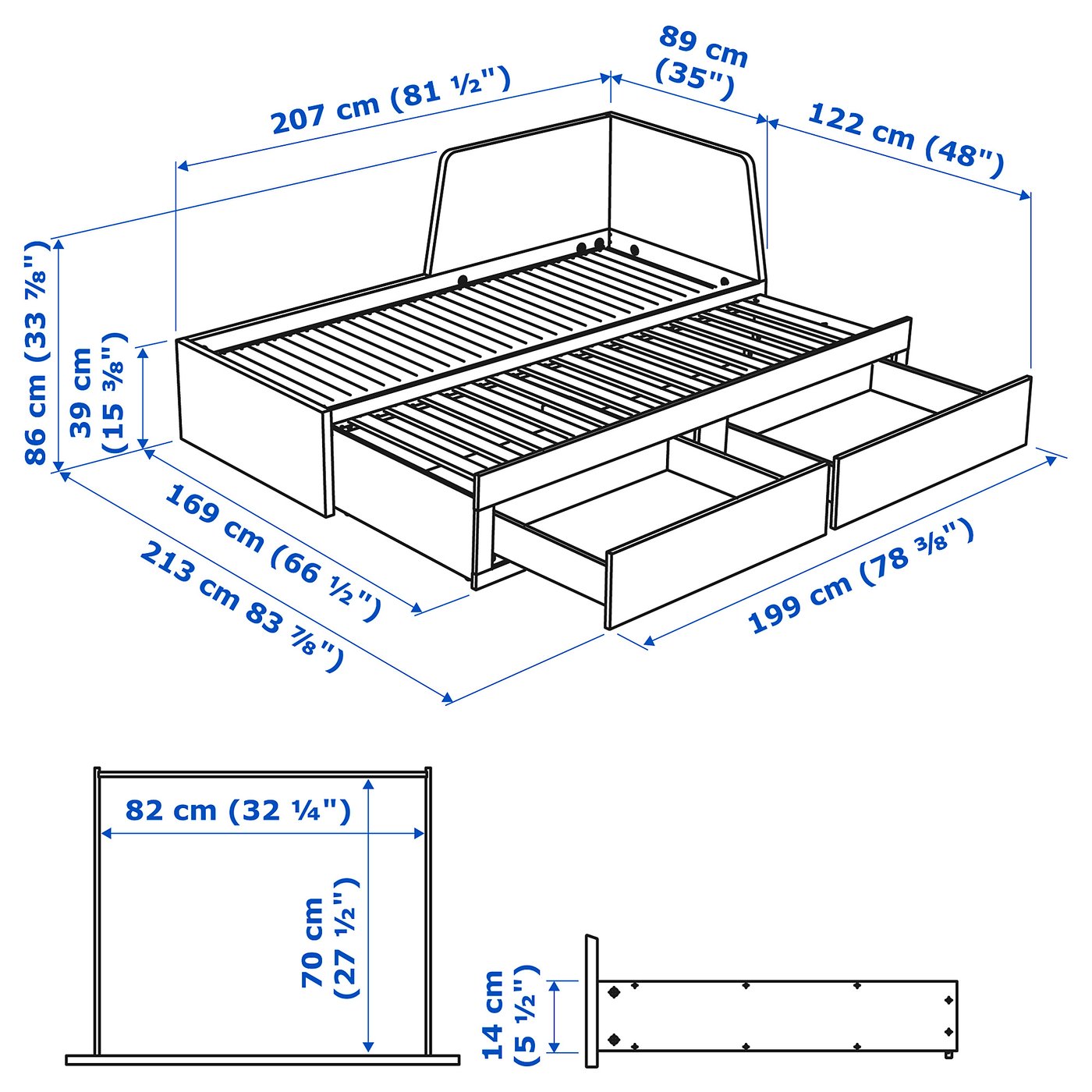Flèche de lit ikea clearance