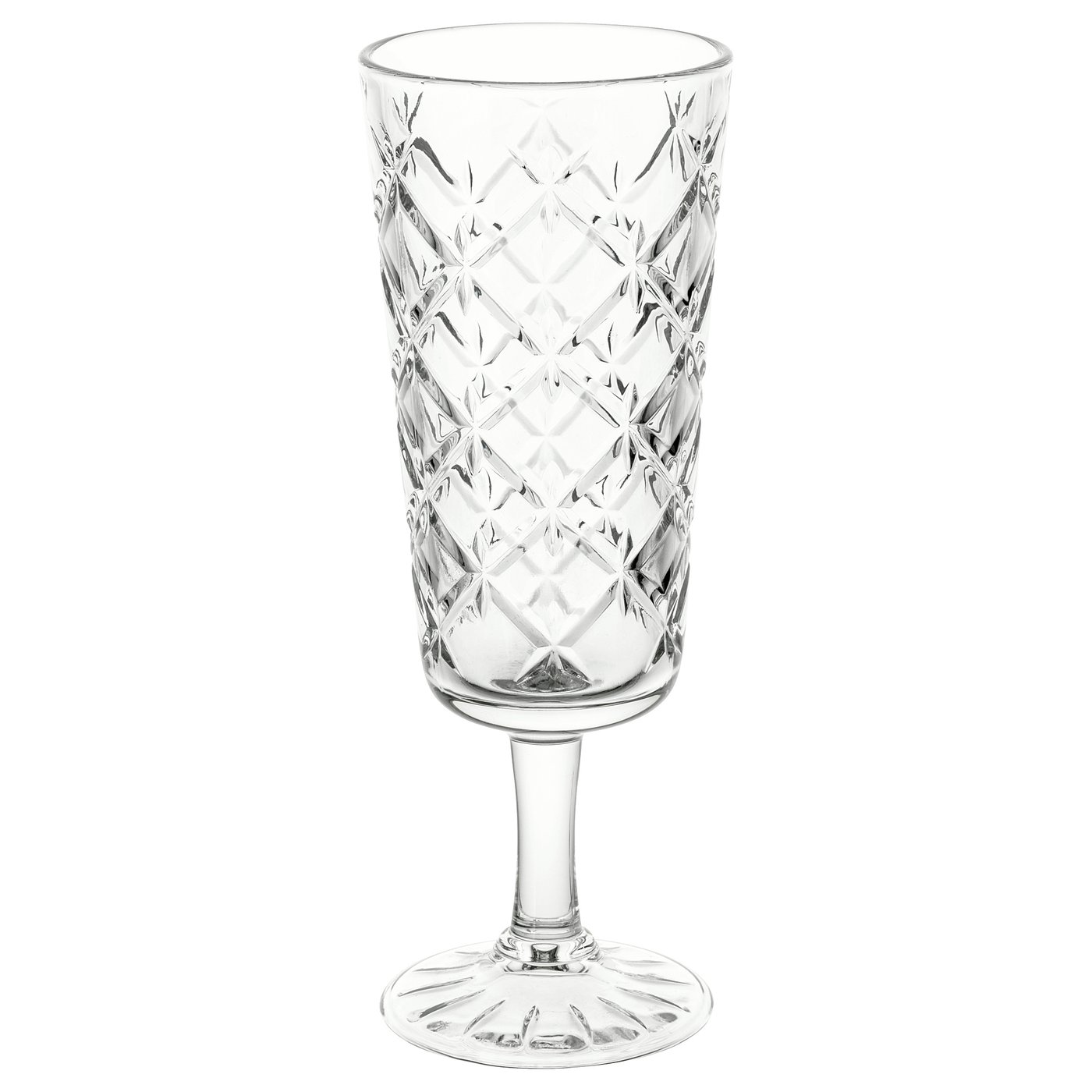 FLIMRA Flûte à champagne, verre transparent, à motifs IKEA