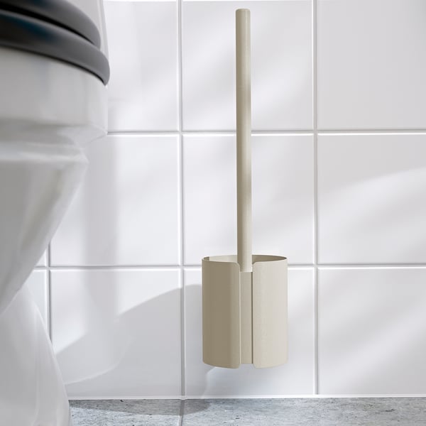 FLORSJÖN Brosse pour WC, beige