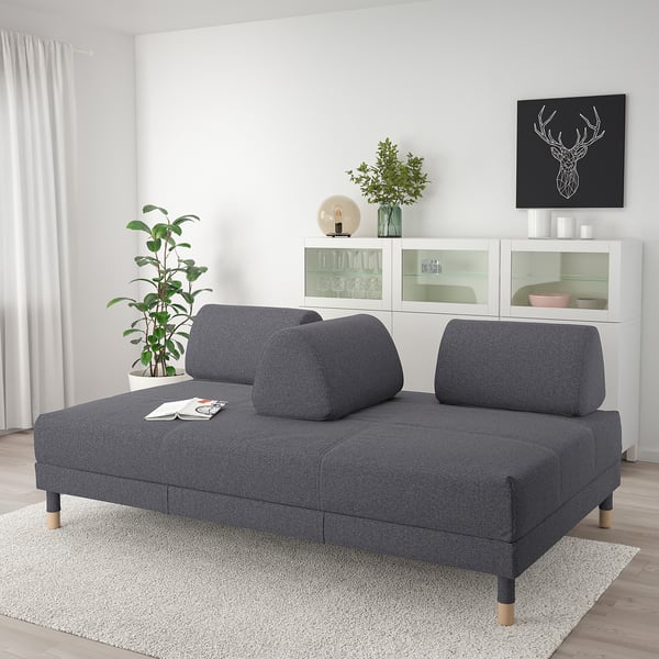 Flottebo Canape Lit 3 Places Gunnared Gris Moyen Ikea