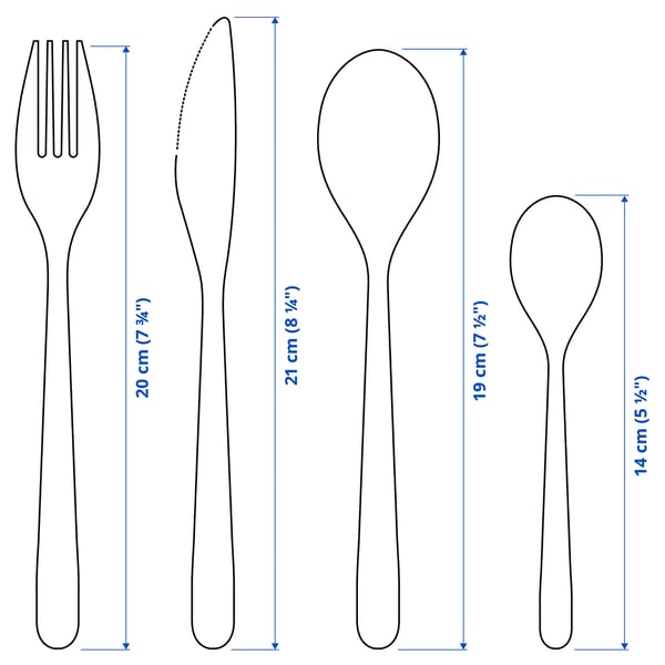 FÖRNUFT Ménagère 24 pièces, acier inoxydable - IKEA