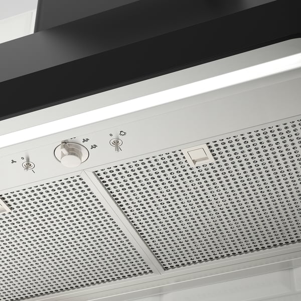 fokusera hotte aspirante murale noir economie d energie ikea