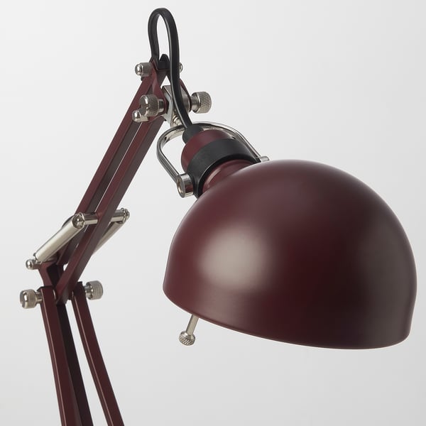 Forsa Lampe De Bureau Rouge Fonce Ikea