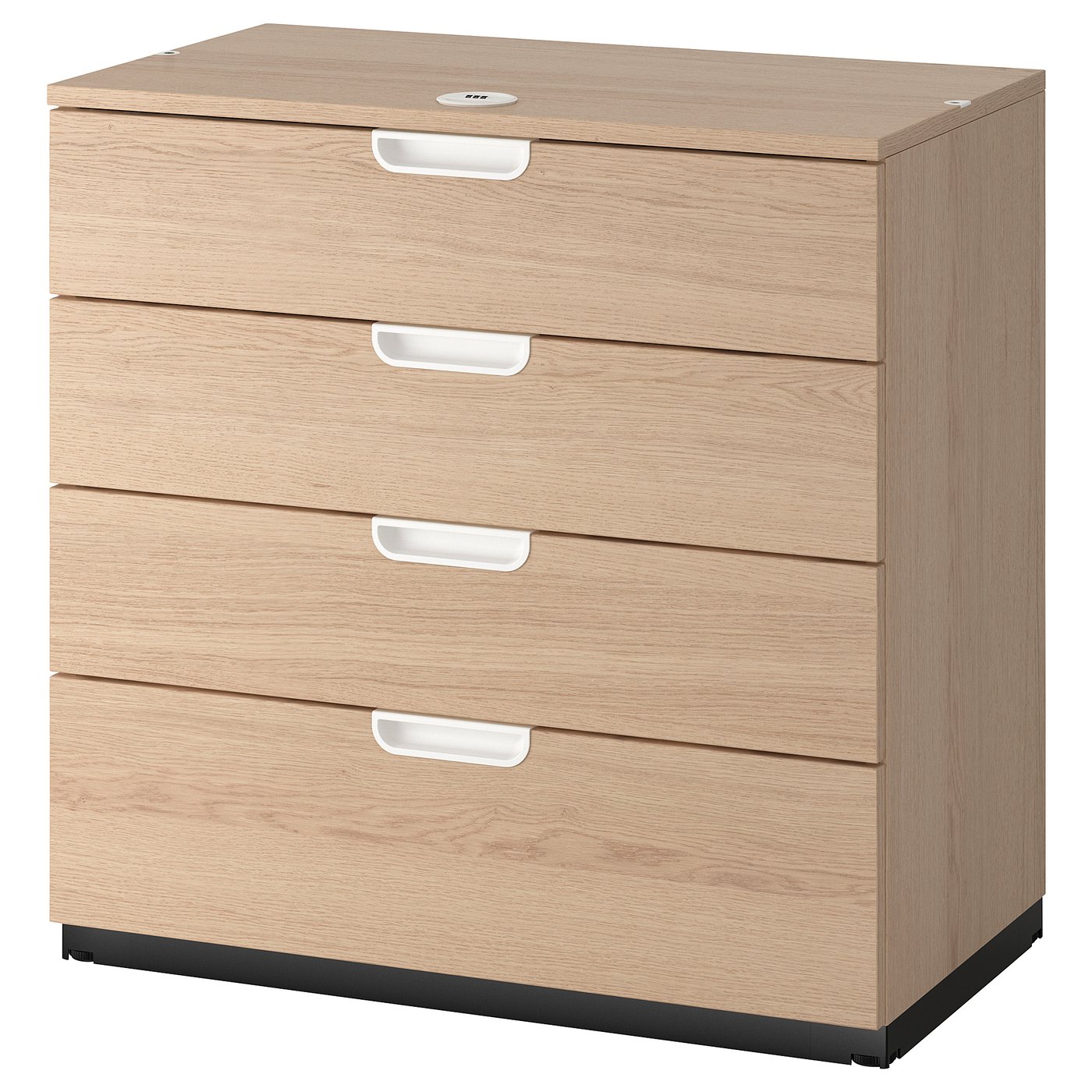 Galant Caisson A Tiroirs Plaque Chene Blanchi 80x80 Cm Ikea