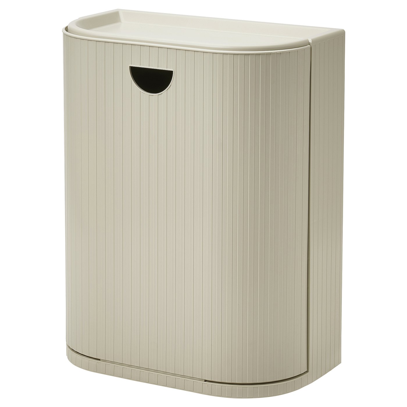 GÅRDSBUTIK poubelle avec couvercle, gris-beige, 21 l - IKEA