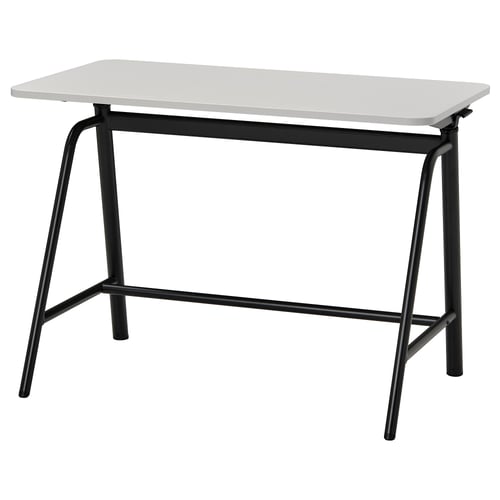 GLADHÖJDEN Bureau assis/debout - gris clair/anthracite 100x60 cm