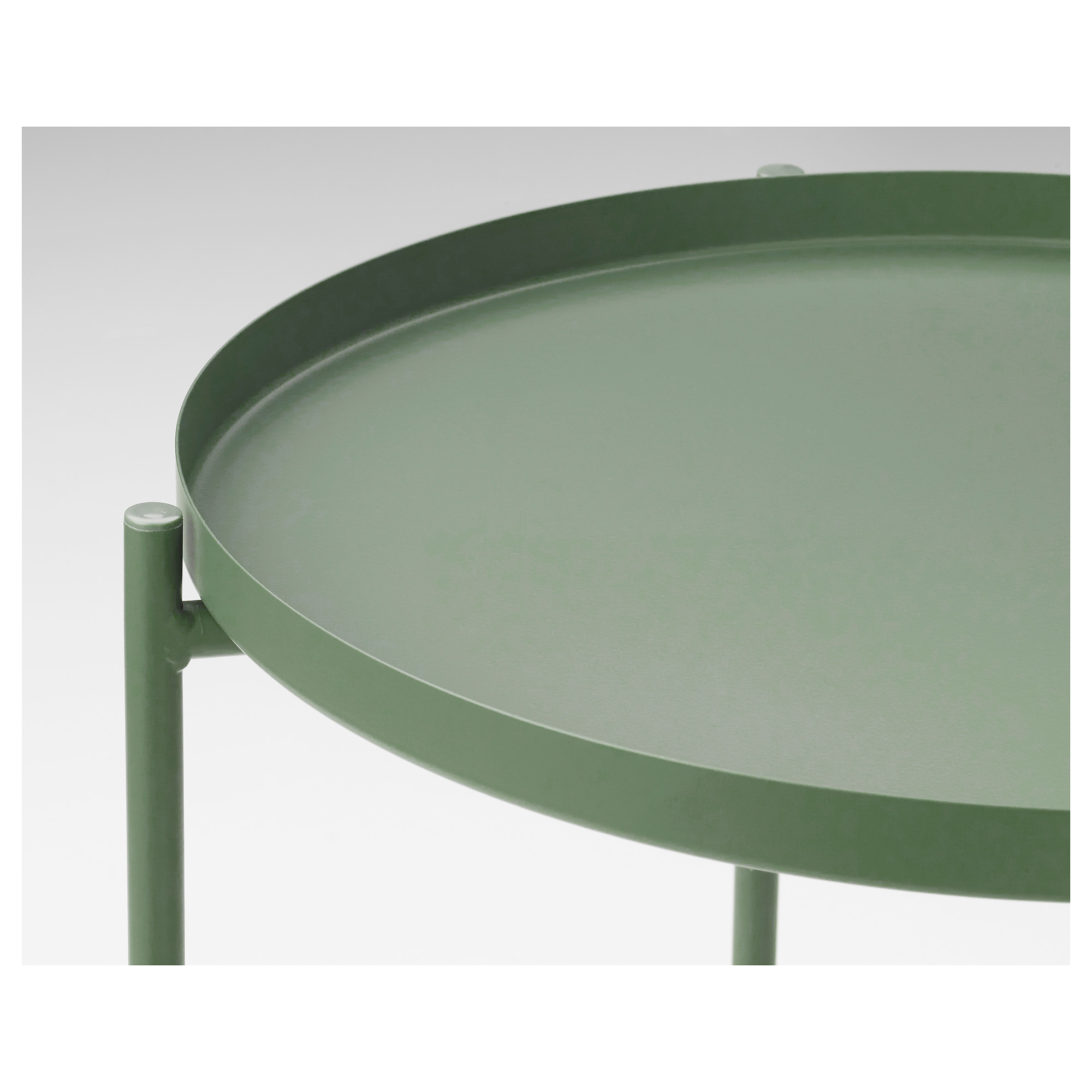 GLADOM Table/plateau, vert foncé, 45x53 cm IKEA