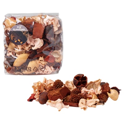 GLANSLIND Pot-pourri parfumé, vanille fumée/beige clair, 90 g