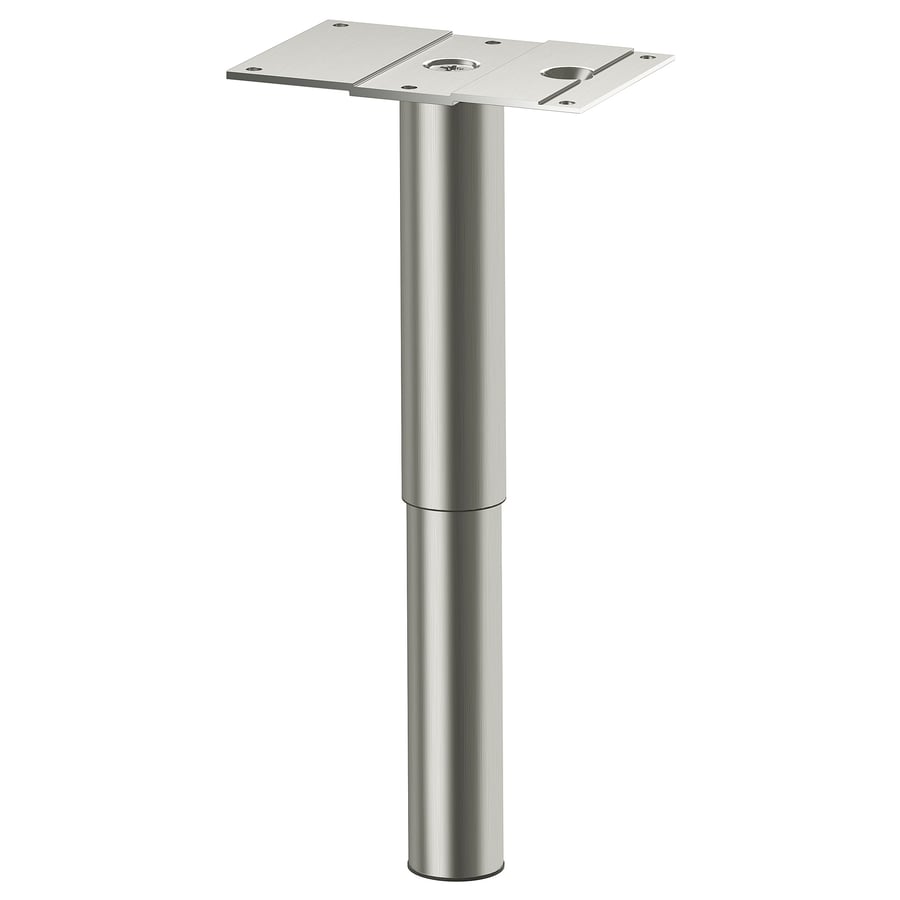 Pied, rond, acier inoxydable, 14/25 cm IKEA
