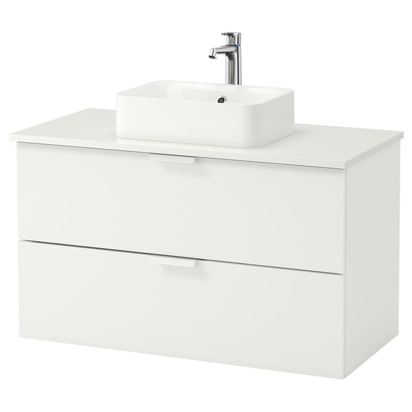 Achetez En Ligne Godmorgon Tolken Horvik Meuble Lavabo Av Lav A Poser 45x32 Blanc Blanc Mitigeur Lavabo Brogrund 102x49x72 Cm Ikea