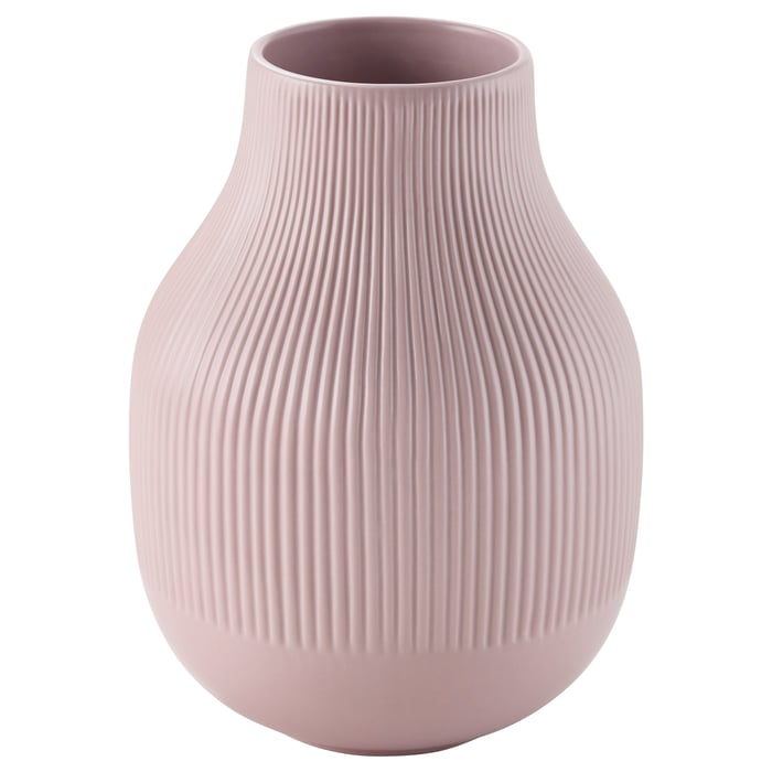 GRADVIS vase, rose, 21 cm IKEA