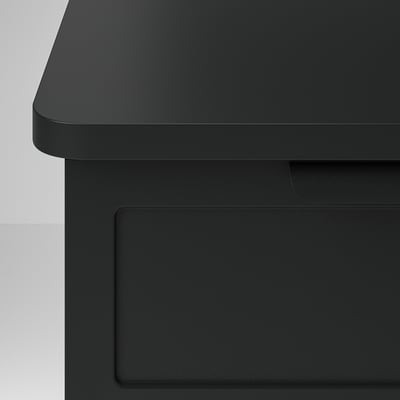 GRÅFJÄLLET Table de chevet à fixer au mur, anthracite, 42x29x31 cm