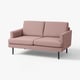 GRILLSTORP Canapé 2 places, Gunnared/brun-rose clair métal