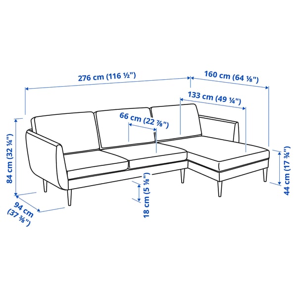 Illustration avec les mesures du produit : GRILLSTORP.