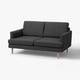 GRILLSTORP / SMEDSTORP Canapé 2 places, Gunnared/gris foncé chêne