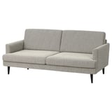 Canapé GRILLSTORP gris moderne aux lignes épurées, assise moelleuse, pieds hauts pour un nettoyage facile, élégant pour l’espace de vie.