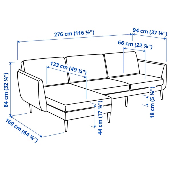 Illustration avec les mesures du produit : GRILLSTORP.