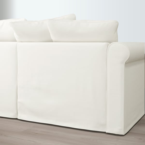 Gronlid Canape D Angle 5 Places Avec Meridienne Inseros Blanc Ikea