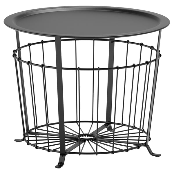 Gualov Table De Rangement Noir 60 Cm Ikea