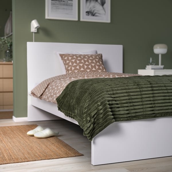 GULLSTRÅLE Couvre-lit, gris vert, 150x250 cm