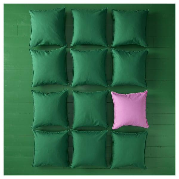 Housse de coussin 50x50 vert anis main image 0